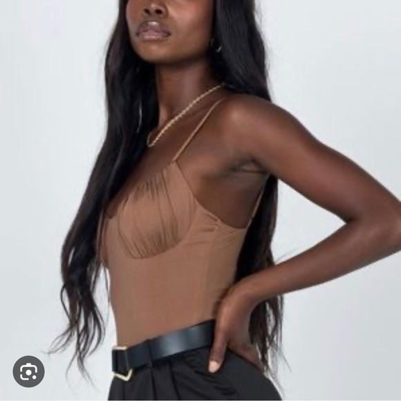 Princess Polly Bodysuit Brown - Picture 4 of 11